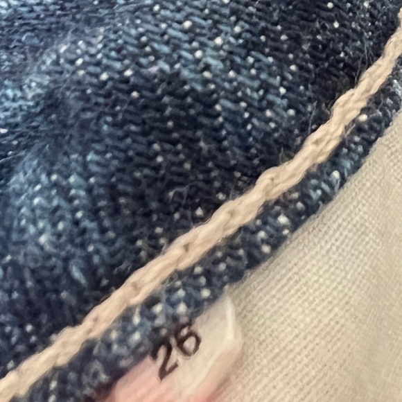 Helmut Lang High Rise Crop Slim Jeans in Light Jackhammer Wash Size 26 - Picture 8 of 10